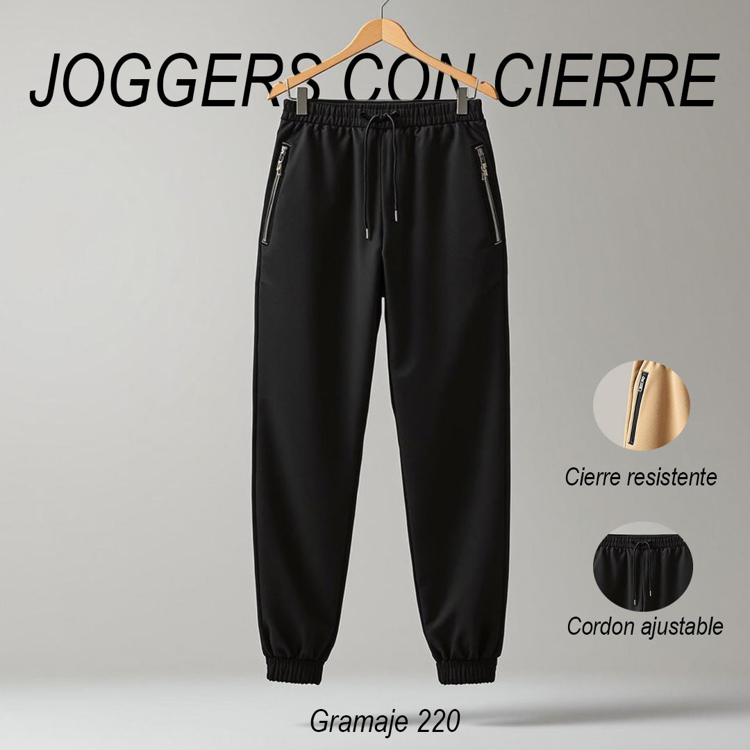 3 JOGGER CON CIERRE POR SOLO