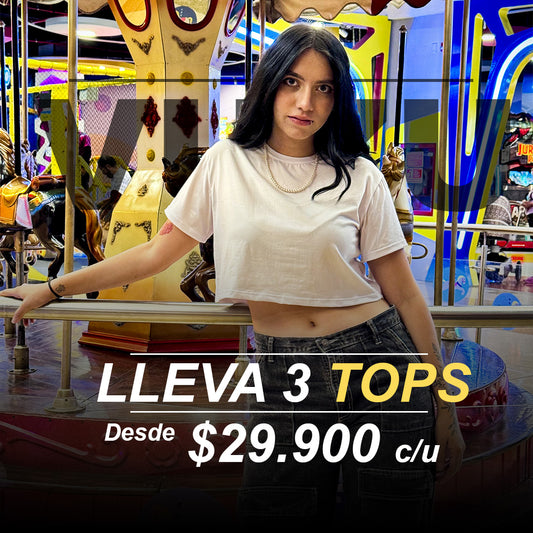 LLEVA 3 TOPS POR SOLO